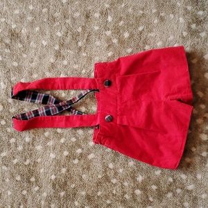 The Beaufort Bonnet Company Red Overalls | 18-24M